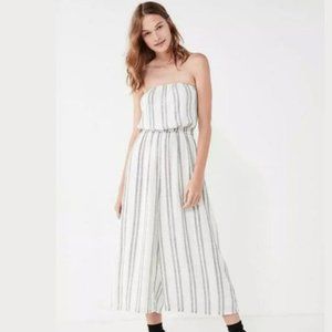 Silence + Noise Jackson Strapless Cropped Jumpsuit